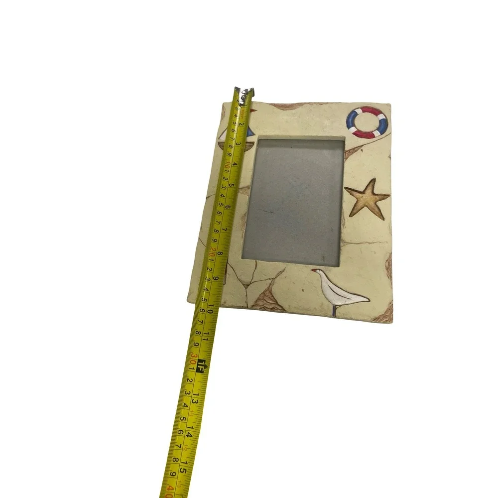 Nautical Beach Picture Frame 4x6 Lighthouse Sailboat‎ Starfish Coastal Decor